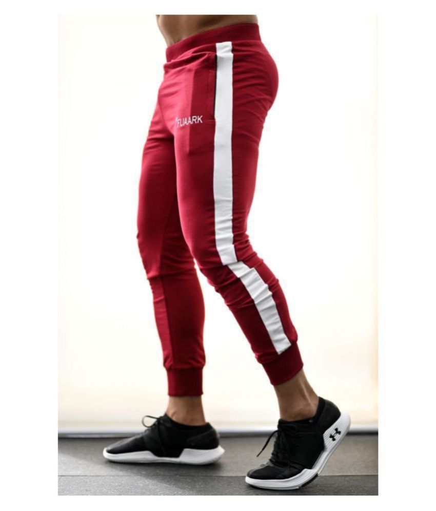 mens maroon jogger pants