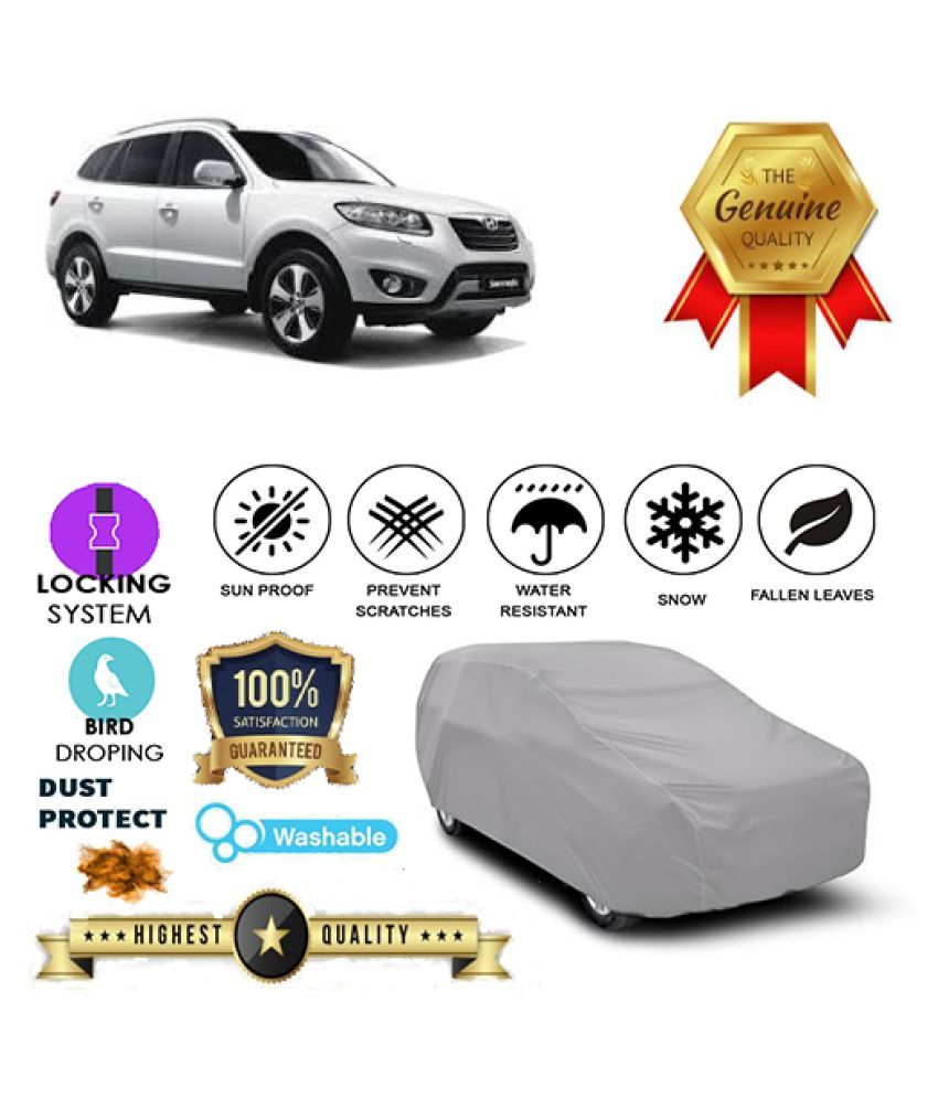 Tamanchi Autocare Car Cover for Hyundai Santa Fe [20112014] Silver