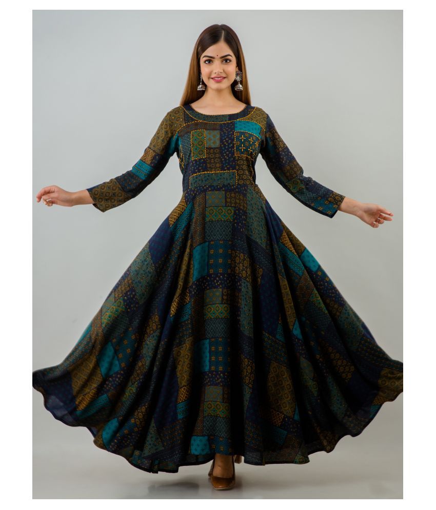 floor length anarkali kurti