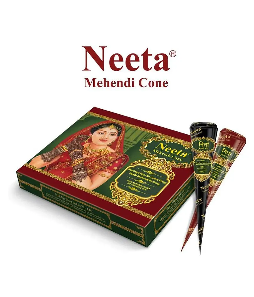 Buy Instant Red Cone Vimal's Sehnaaz Chilli Red Henna Mehandi Cone,  Available in 1,2, 3, 6, 12, 24 and 36 Pcs. Pack Online in India - Etsy