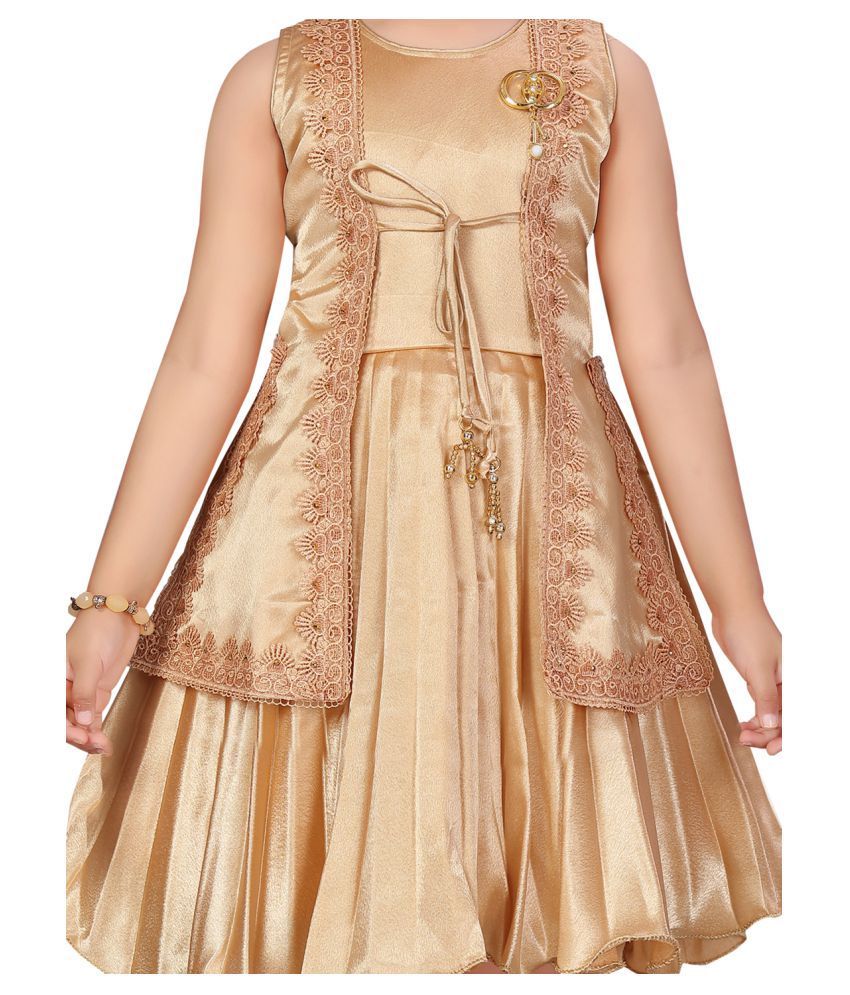 golden frock design