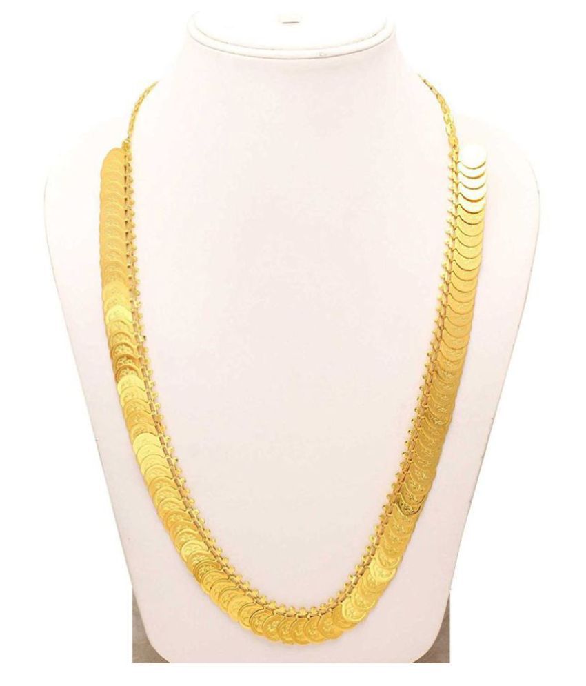     			Happy Stoning Alloy Golden Traditional Necklace Statement