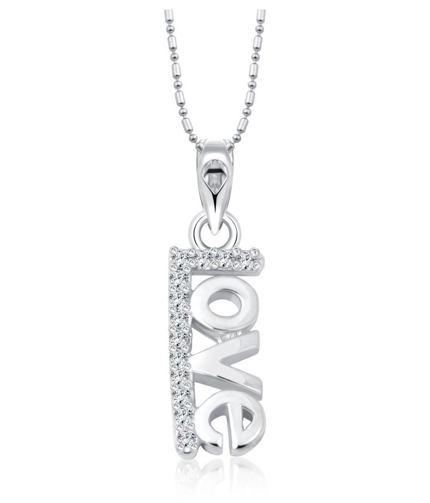     			Vighnaharta ' to My Beautiful Wife' Touching Love Message to Wife Pendant with Chain for Women and Girls-  VFJ1307PR