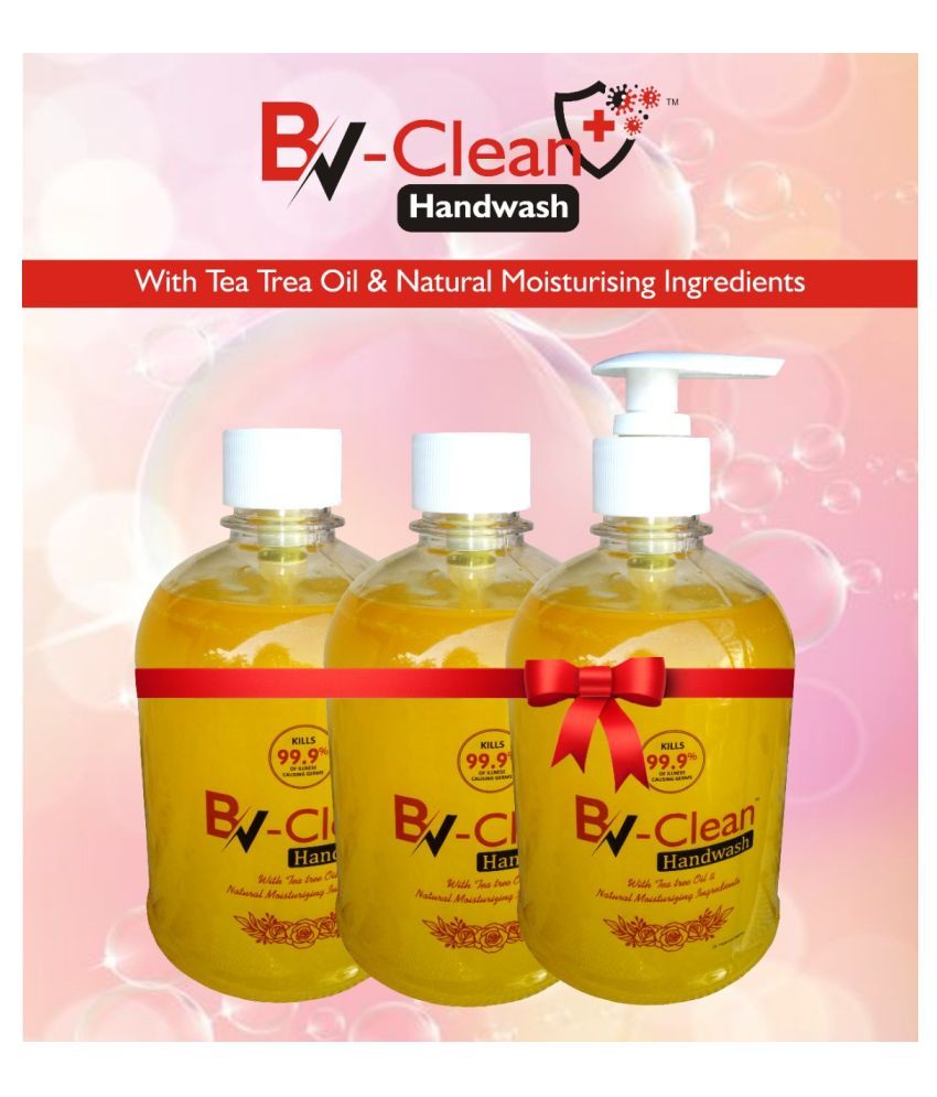 Bv Clean Hand Wash 500Ml Pack Of 3 Buy Bv Clean Hand Wash 500Ml Pack