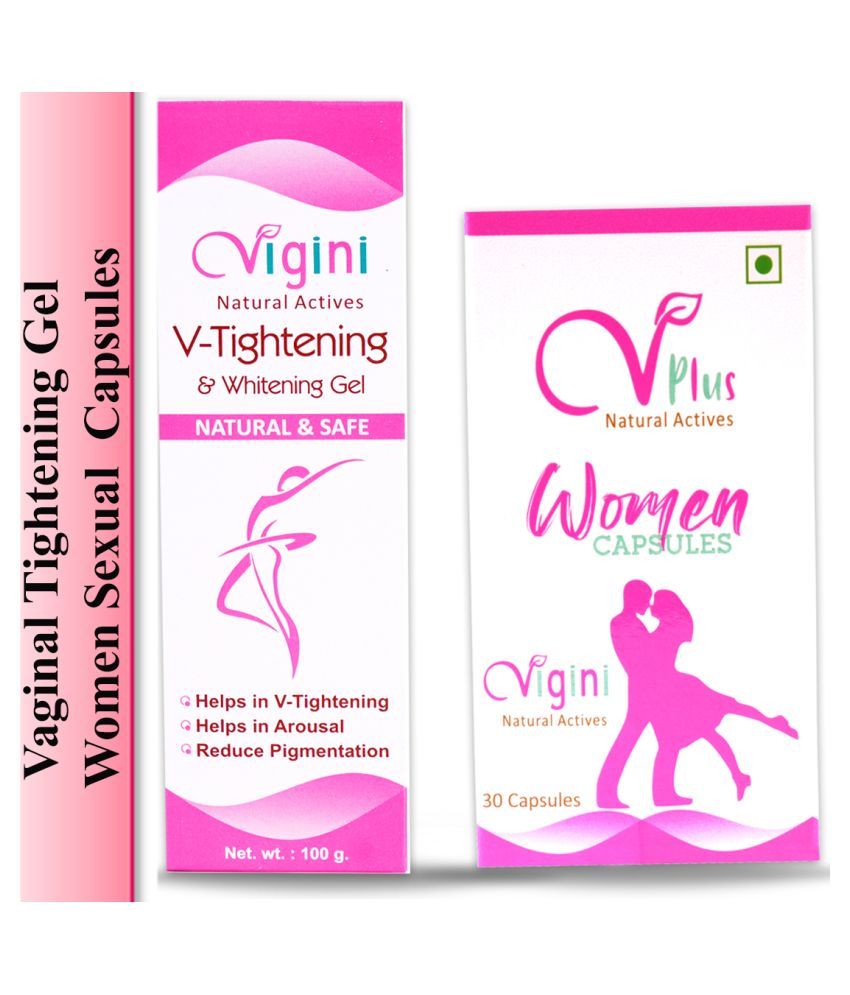     			Vigini Natural Sexual Arousal Power Stamina Booster Capsule Women Sexy Virgin Again + Sexuality Regain Vaginal V Tightening Vagina Lubricant Lube Water Based Gel for Female Vegianal Delay also with  Cream Spray Bosom Crd