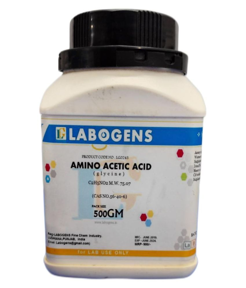     			LABOGENS Amino Acetic 500Gm (glycine) (CAS NO.56-40-6)