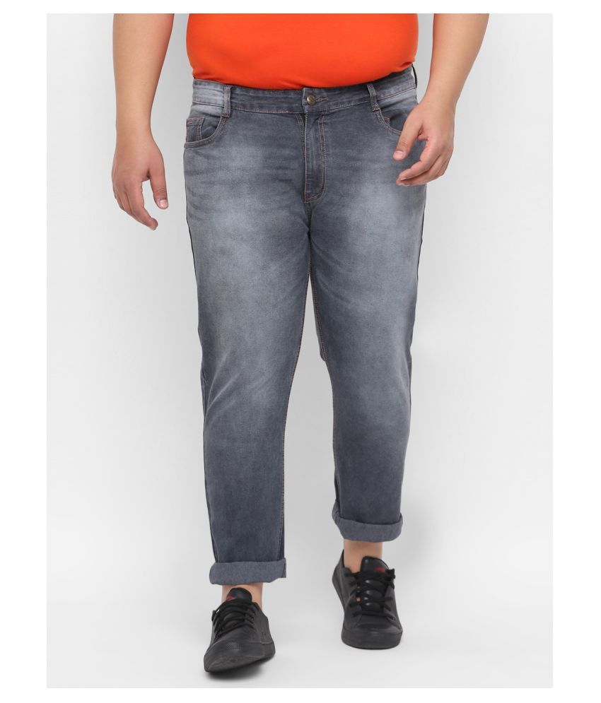     			Urbano Plus Dark Grey Regular Fit Jeans