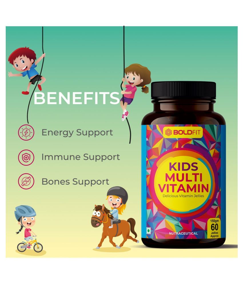 BoldFit Multivitamin Gummies For Kids And Adults 1 gm Multivitamins