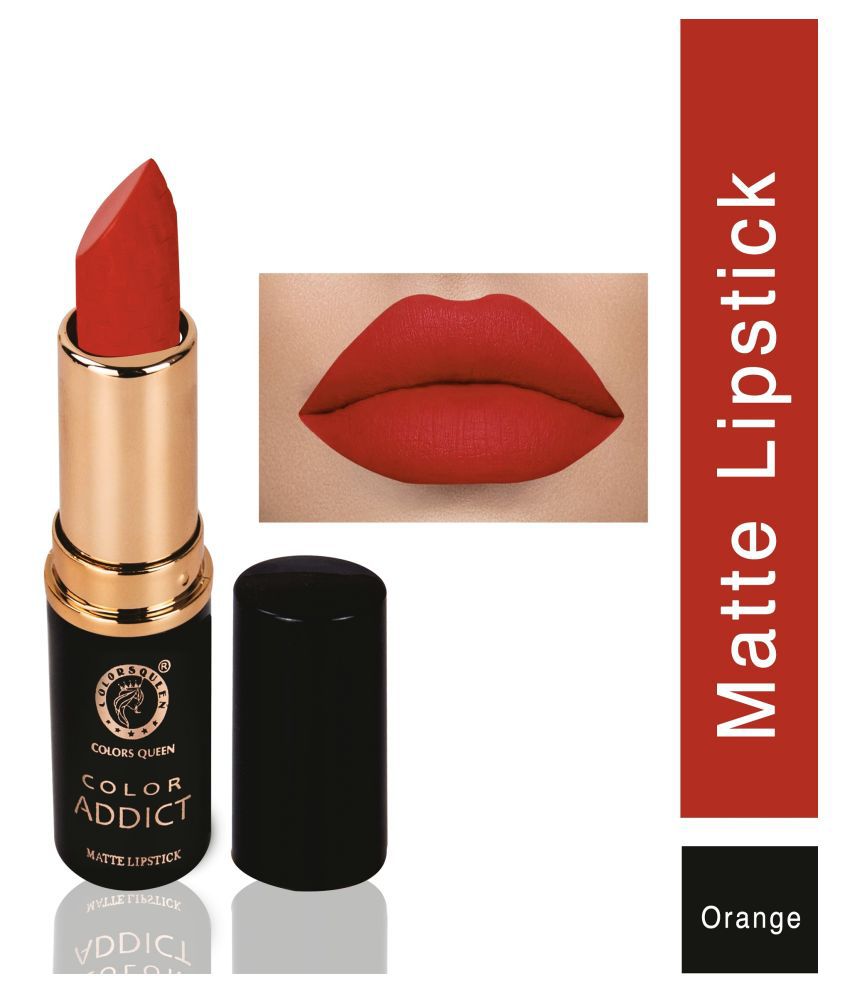     			Colors Queen Matte Long Stay Lipstick Orange 5 g