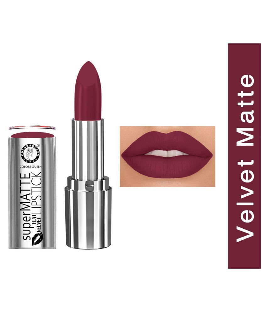     			Colors Queen Super Matte Lipstick Highly Pigmented Creamy Matte Lipstick Dark Coral (Shade -05)