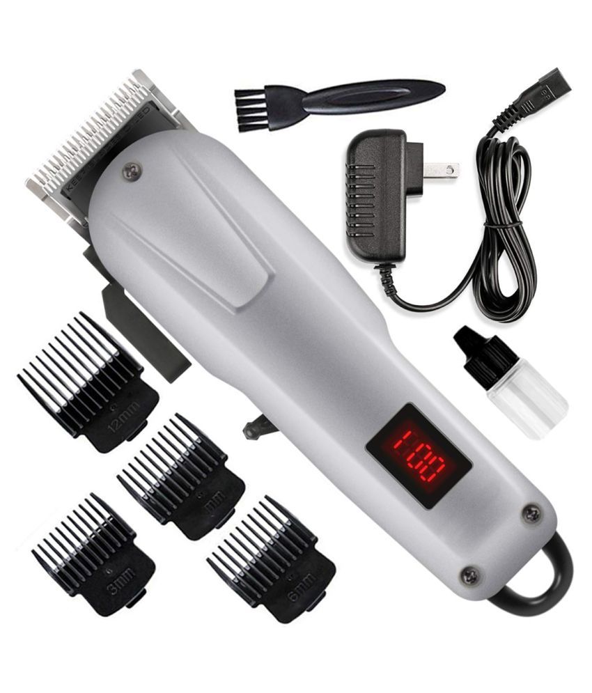 Mens Professional Rechargeable Cordless And Corded Waterproof Beard Mustache Trimmer Powerful