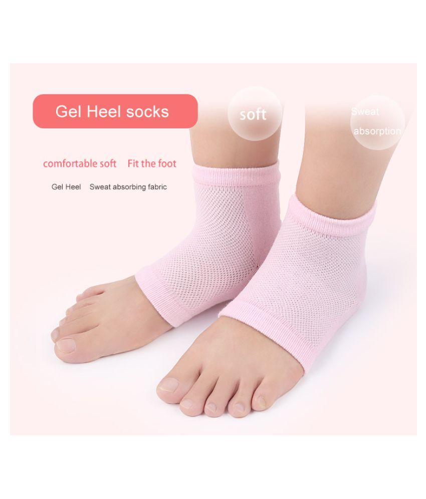 Gel Heel Toeless Moisturizing Socks Gel Heel Socks 4 Pair Free