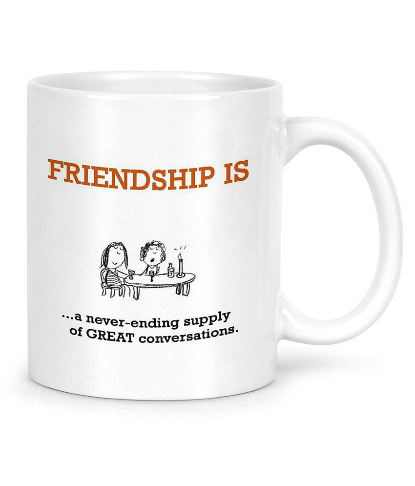     			Idream Quote Printed Ceramic Coffee Mug 1 Pcs 330 mL