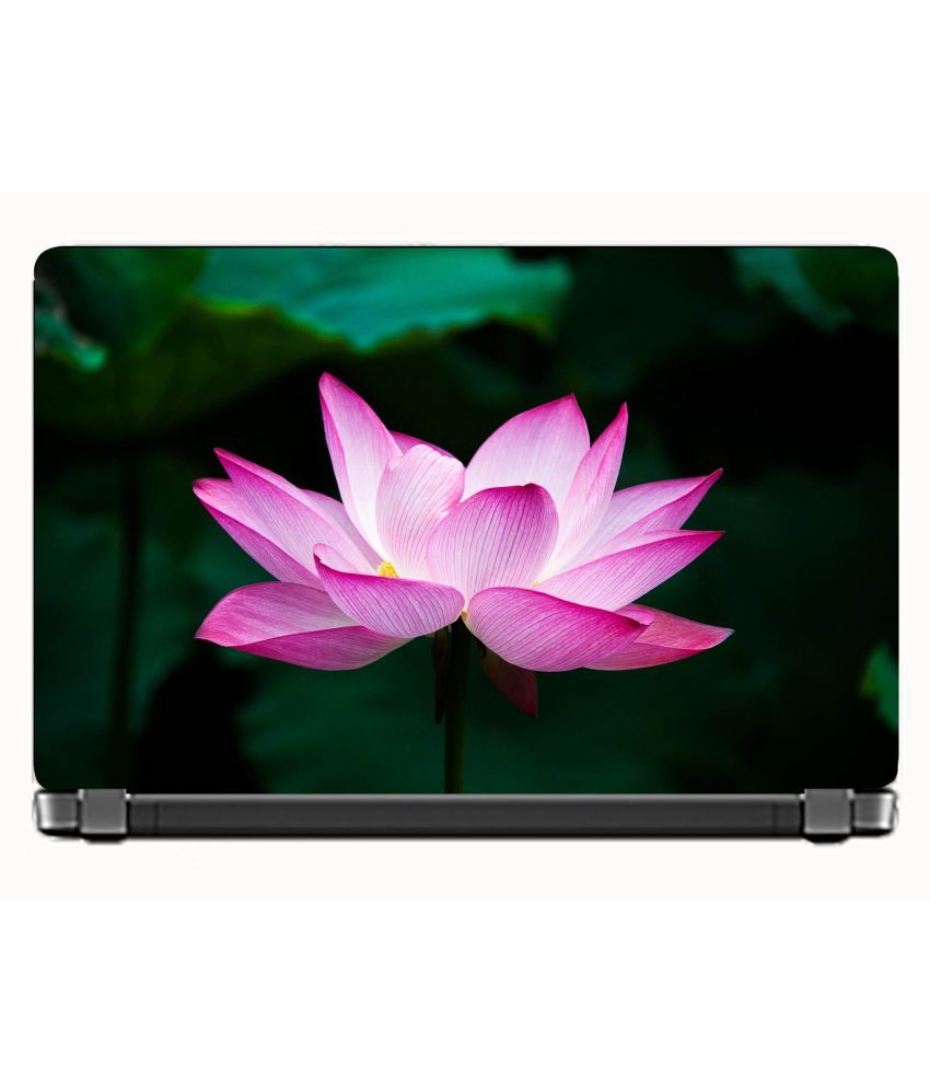     			Laptop Lotus flower Premium matte finish vinyl HD printed Easy to Install Laptop Skin/Sticker/Vinyl/Cover for all size laptops upto 15.6 inches