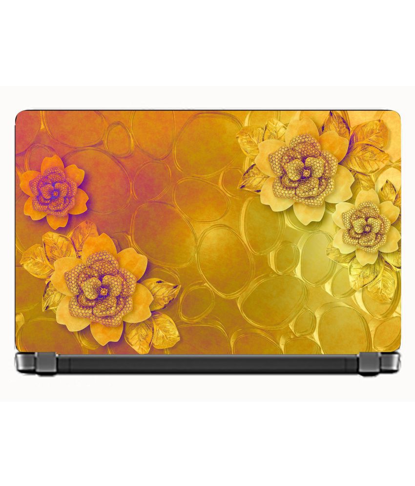     			Laptop Skin flowers Premium matte finish vinyl HD printed Easy to Install Laptop Skin/Sticker/Vinyl/Cover for all size laptops upto 15.6 inches