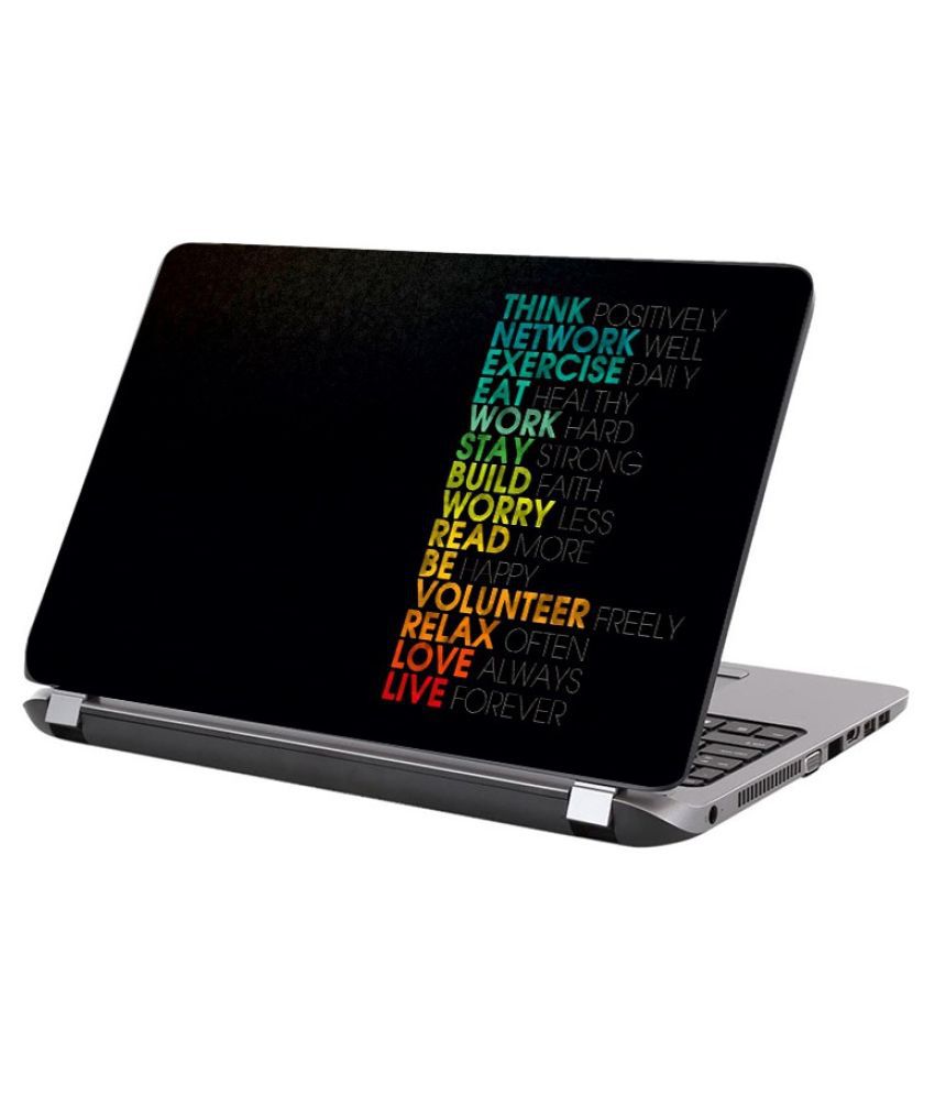     			Laptop Skin motivational words Premium vinyl HD printed Easy to Install Laptop Skin/Sticker/Vinyl/Cover for all size laptops upto 15.6 inch