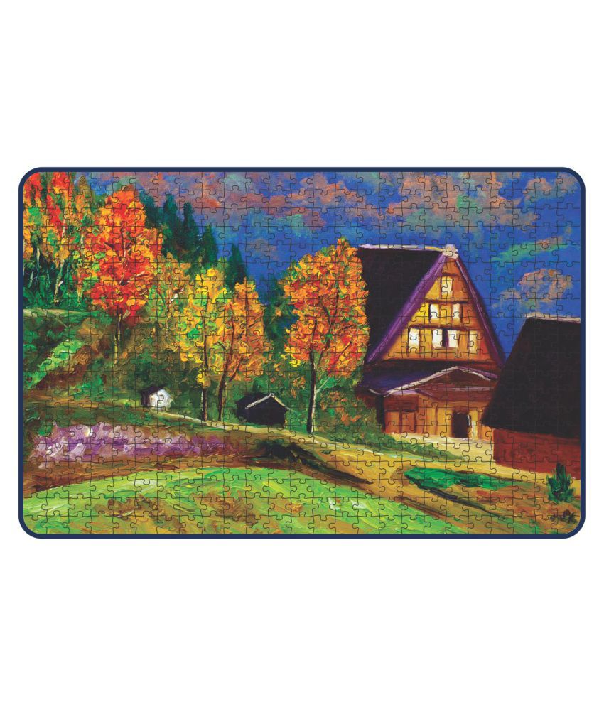     			Webby Countryside Painting Wooden Jigsaw Puzzle, 500 Pieces