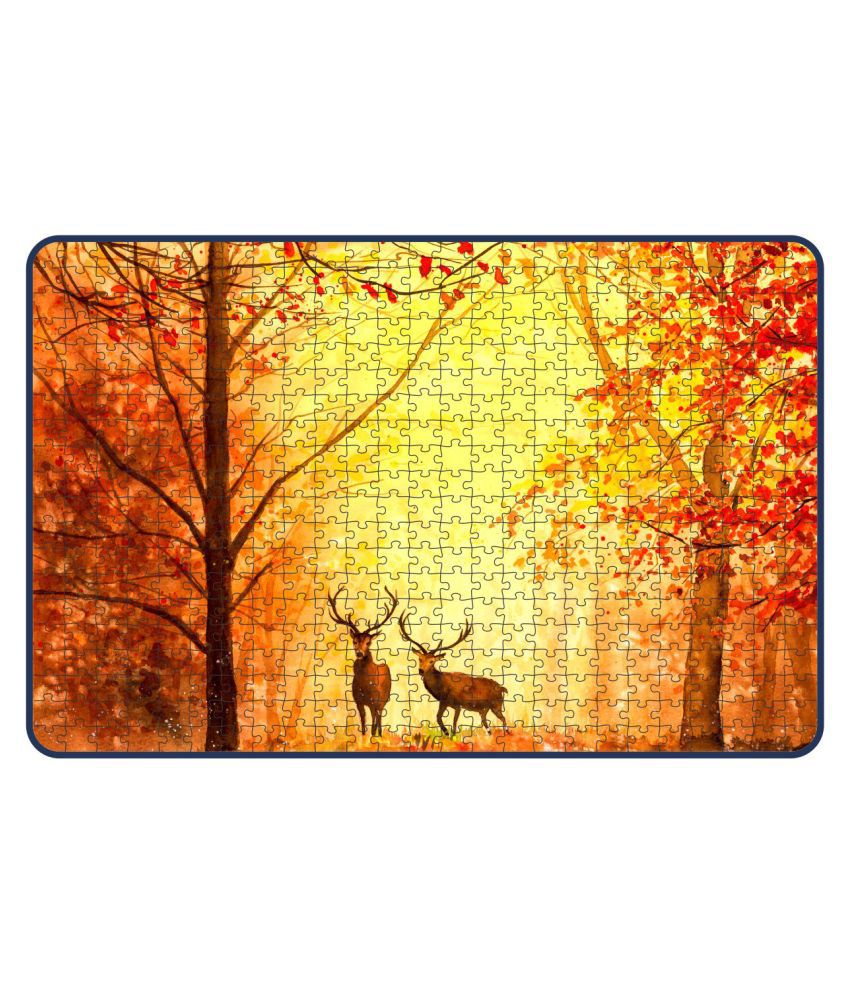     			Webby Deer In Autumn Forest Wooden Jigsaw Puzzle, 500 Pieces