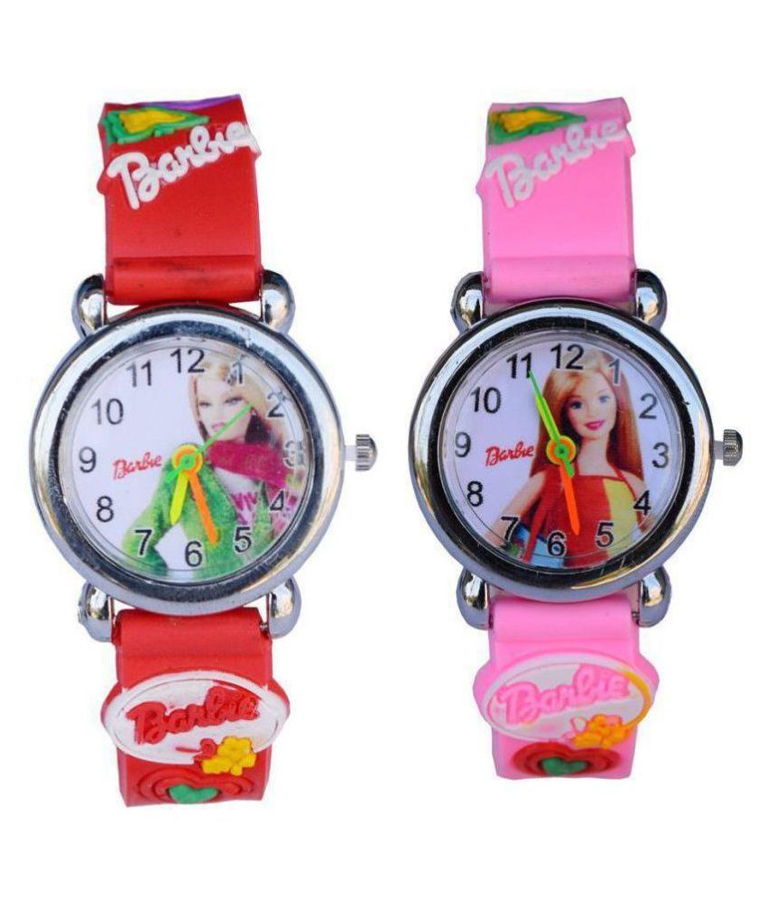 girls watch pink colour
