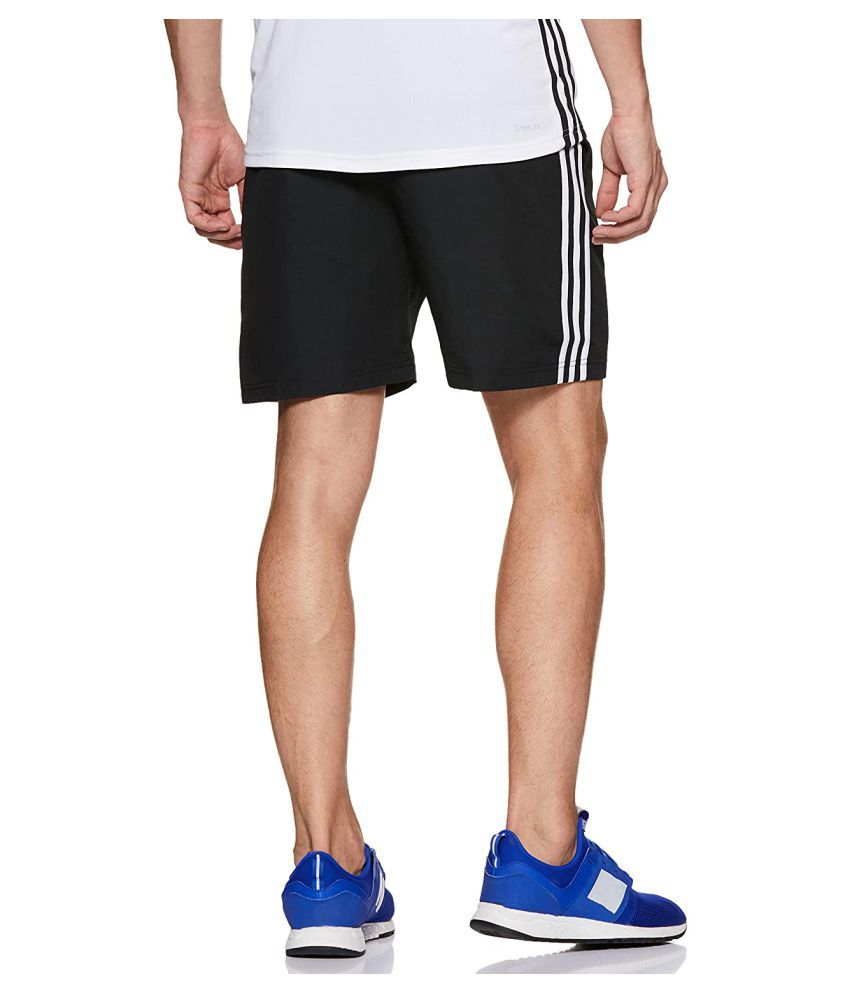 Striped Men amp; Women Black Sports Shorts
