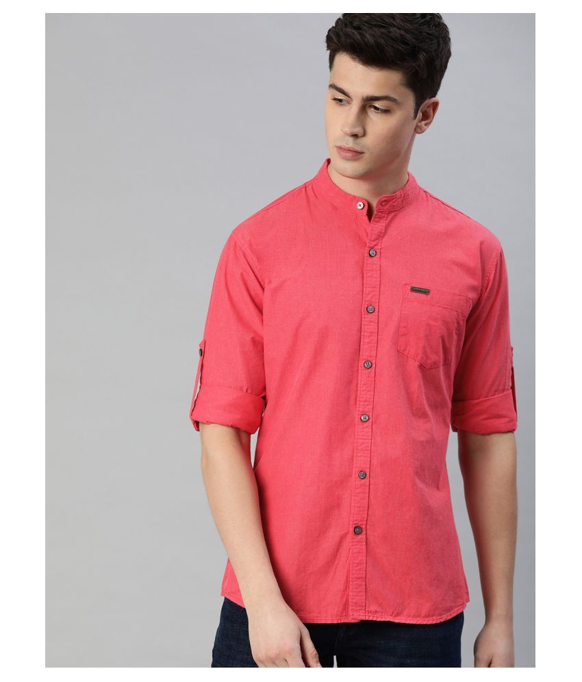     			Urbano Fashion 100 Percent Cotton Red Shirt