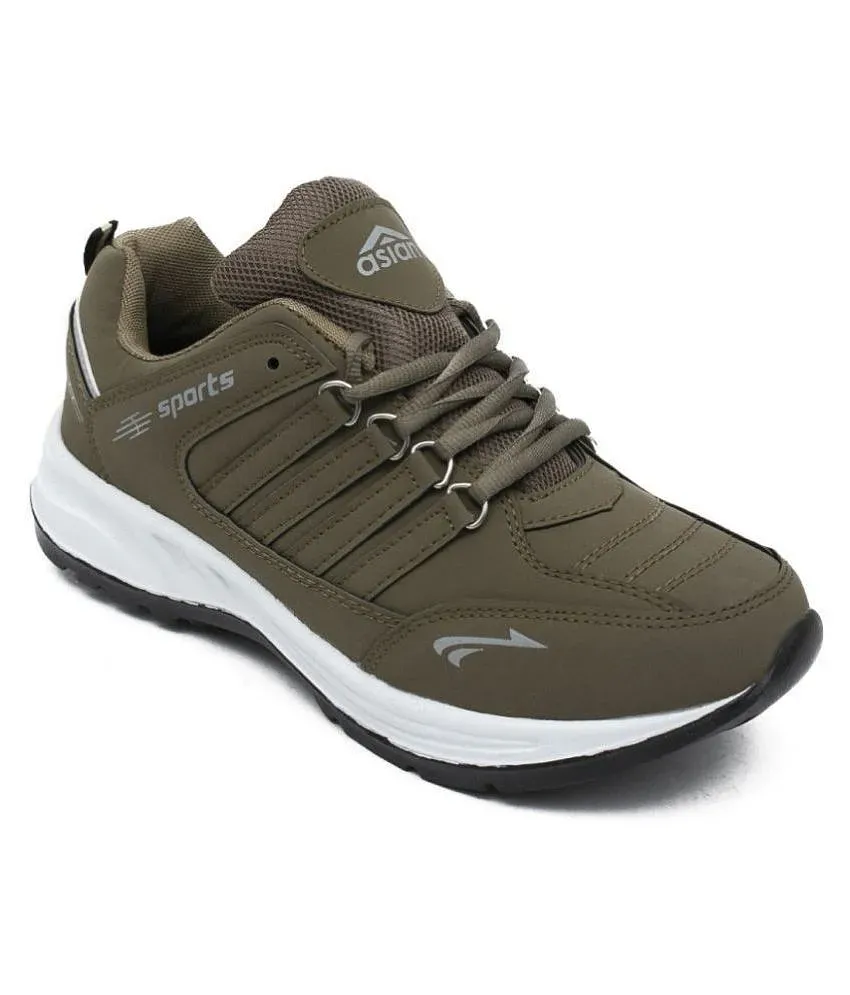 Buy Men Black-Green Sports Running Shoes Online