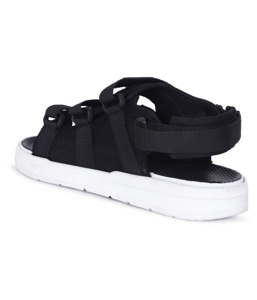 aadi men black sandals