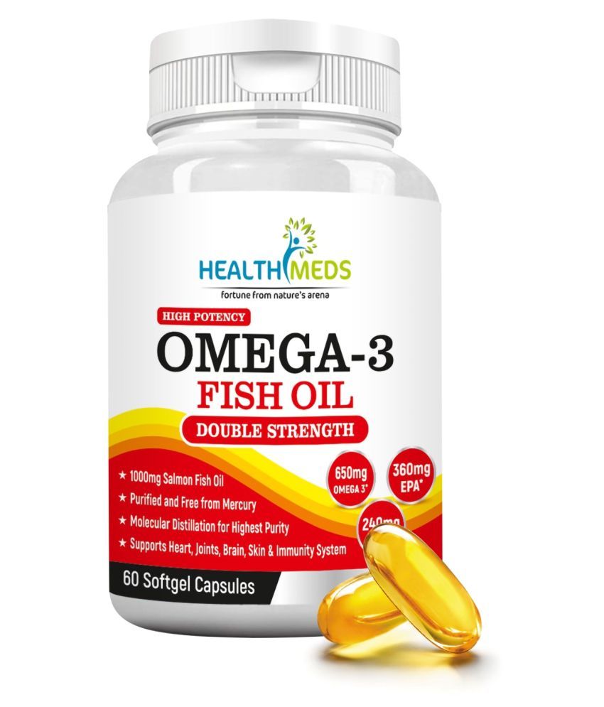 Healthmeds Healthmeds Double Strength Omega 3 Fish Oil 1000mg 60 Softgel 150 Gm Multivitamins Softgel Buy Healthmeds Healthmeds Double Strength Omega 3 Fish Oil 1000mg 60 Softgel 150 Gm Multivitamins Softgel At Best Prices In India Snapdeal