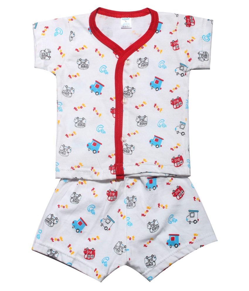     			INFANT Cotton Half sleeve Stylish Top & Half Pant