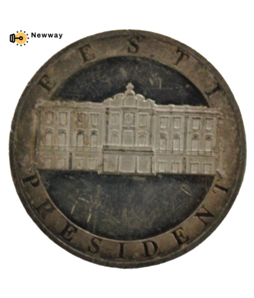     			Newway - 1874 - 1956 EESTI President Konstantin Pats Non Circulated Rare Silver Plated Coin- - - - -Above Coin is not in Circulation- - - - -