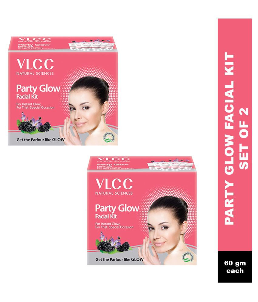     			VLCC Party Glow Facial Kit, 60 g (Pack of 2)