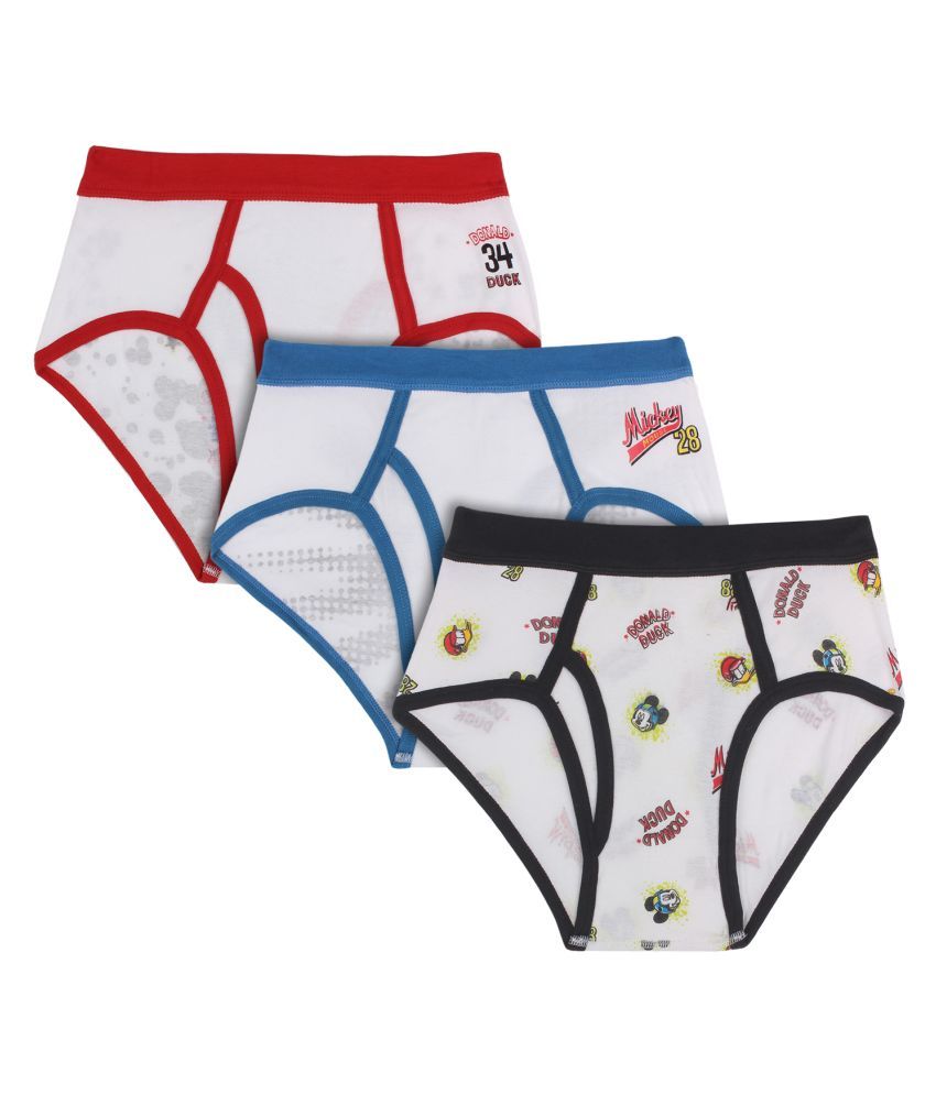     			Bodycare Kids Pack of 3 Boys 100% Cotton Briefs ( White )