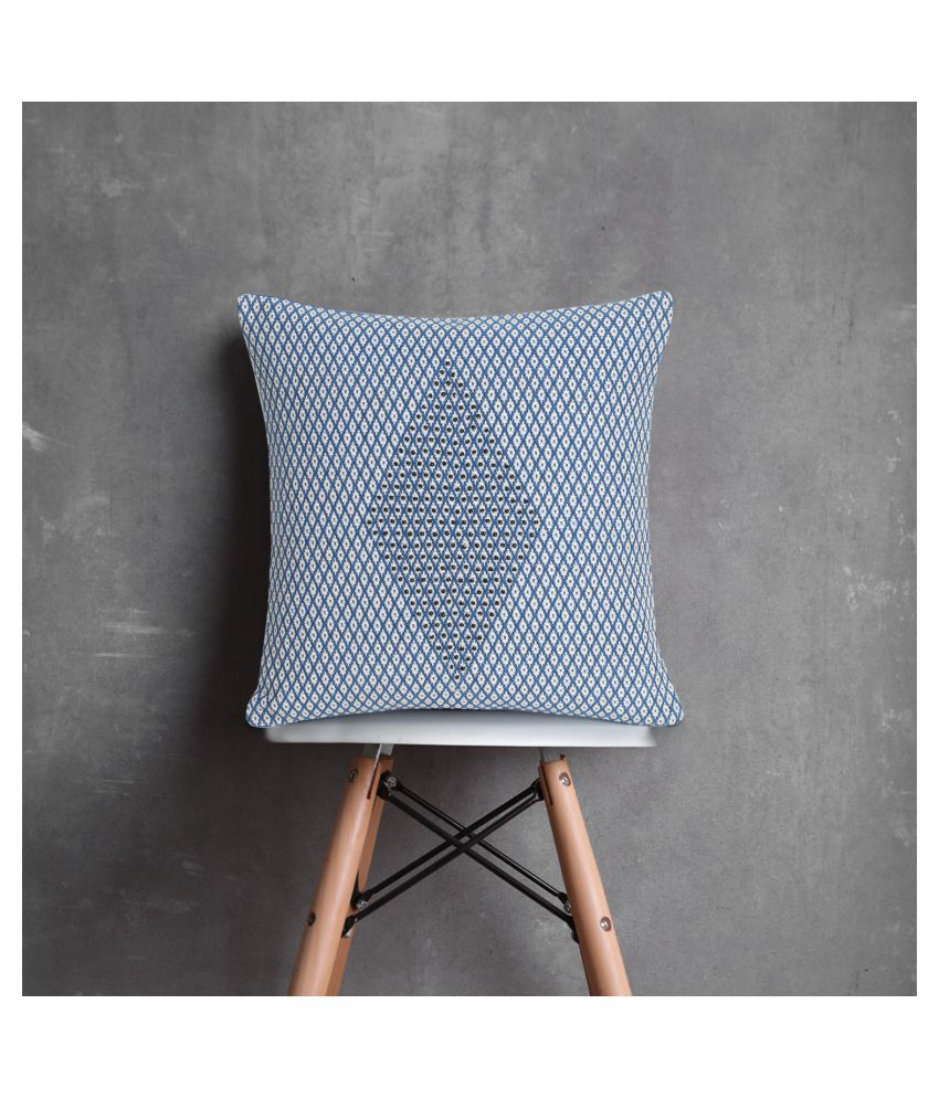     			mezposh Single Poly Cotton Cushion Covers 40X40 cm (16X16)