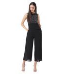 Miss Chase - Black Georgette Regular Fit Women's Jumpsuit ( Pack of 1 )