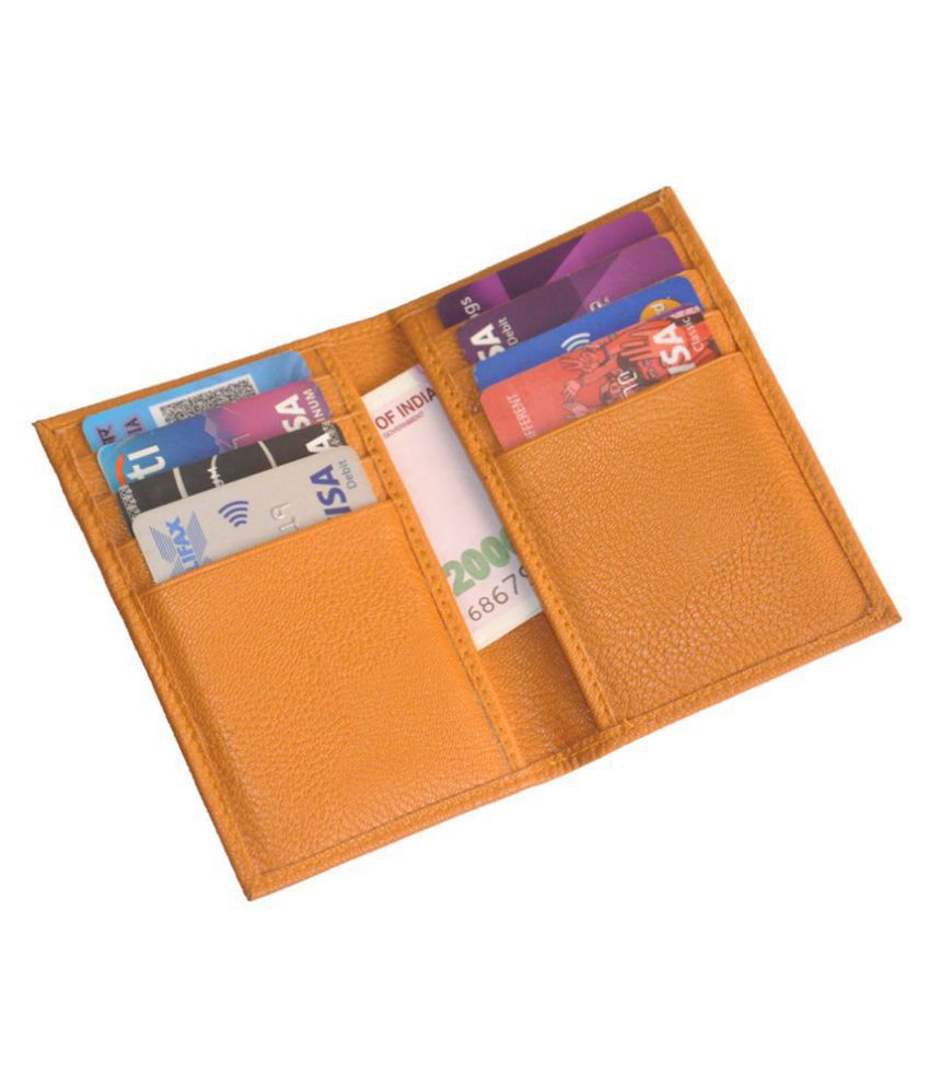     			Hide & Sleek Slim Artificial Leather Credit Card Holder