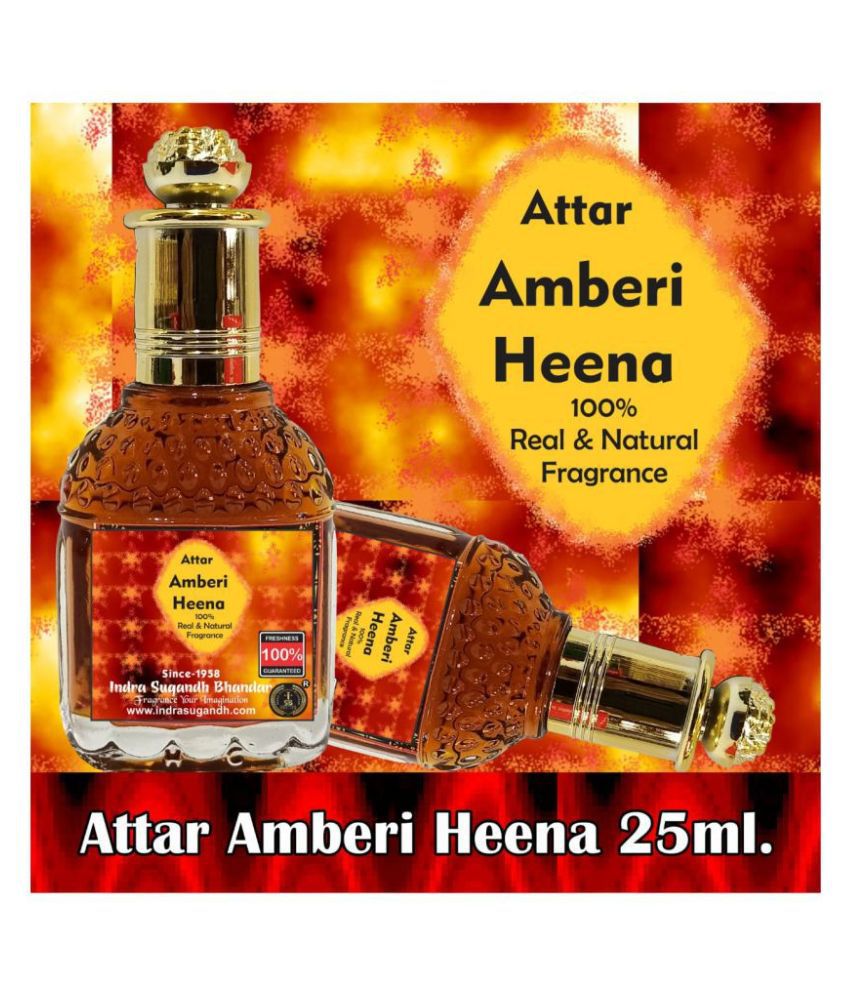     			INDRA SUGANDH BHANDAR - Amberi Heena Attar For Men & Women 25ml Pack Of 1