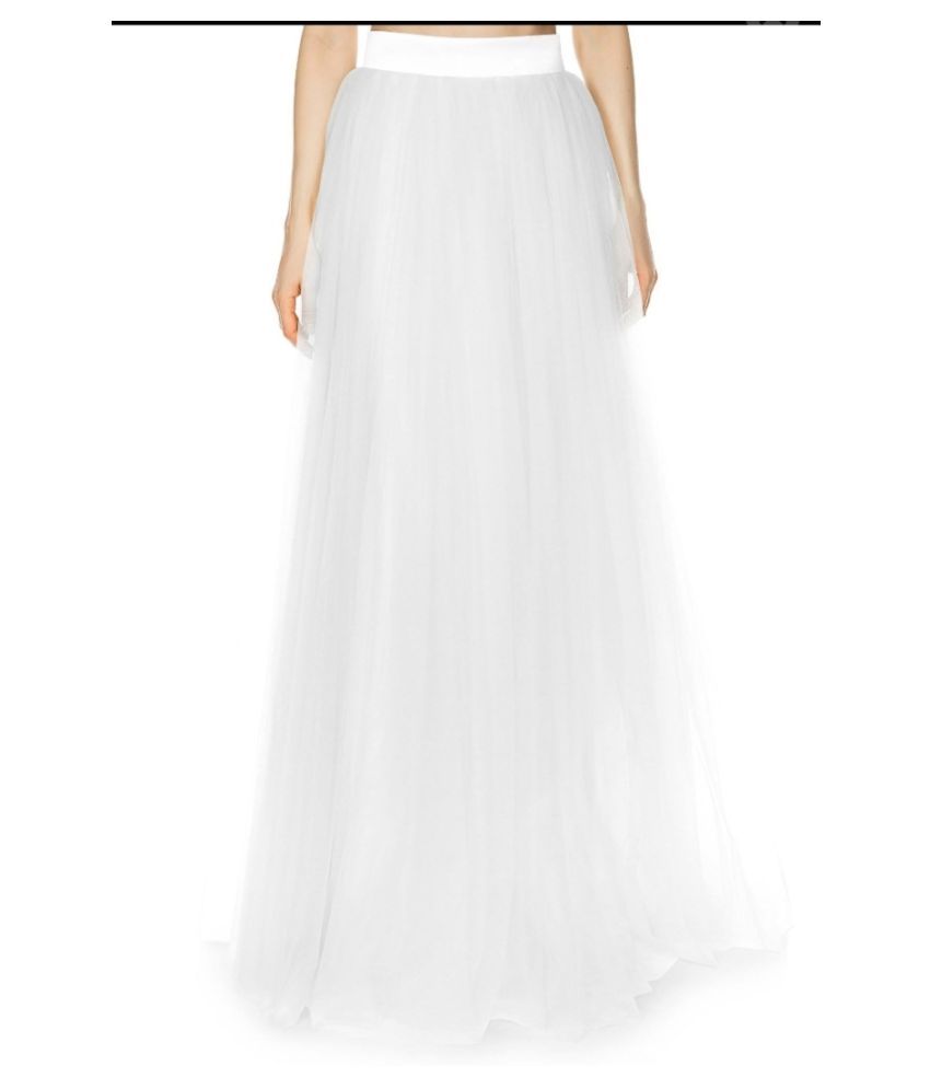 net white skirt