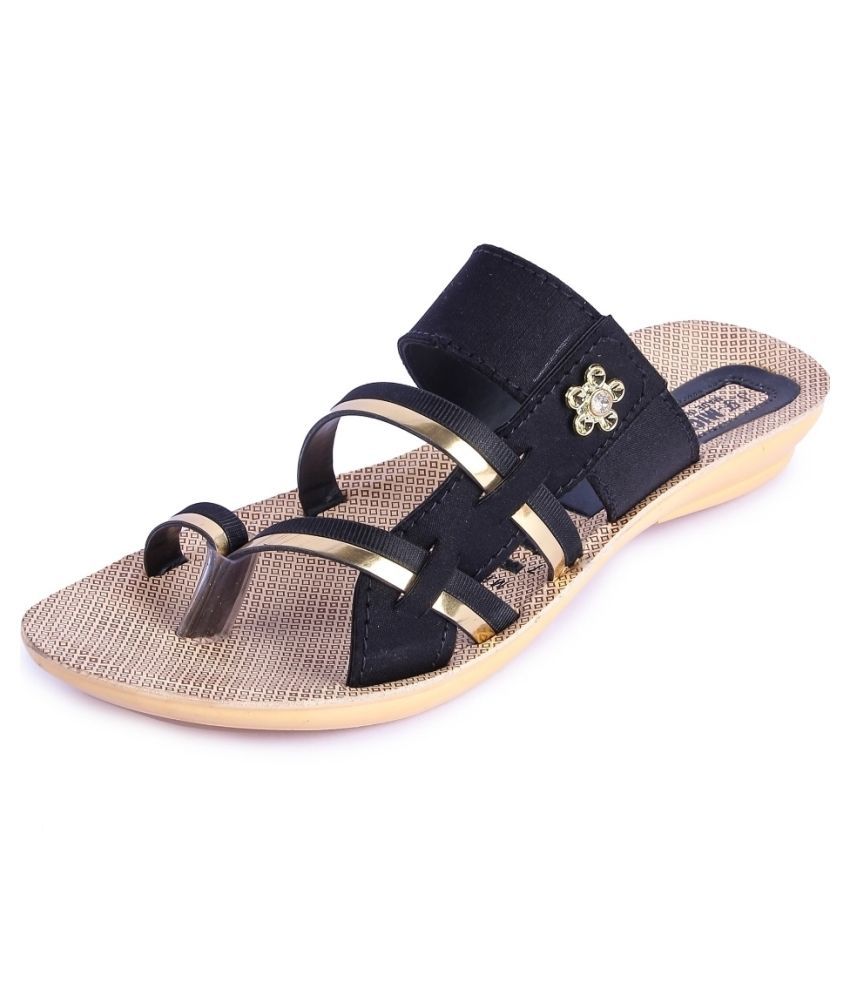 Womens Slippers Black Slippers Price in India- Buy Womens Slippers ...