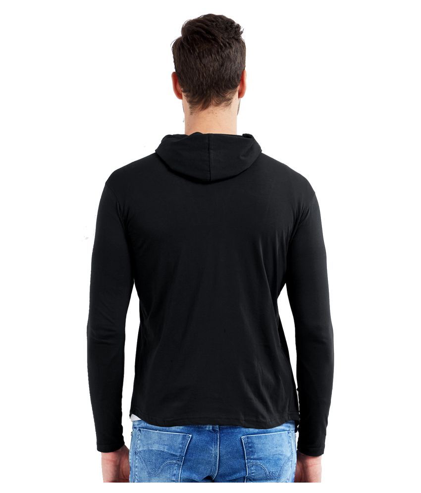 black hooded sweater mens