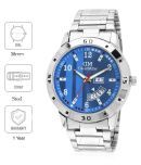 David Miller - Silver Stainless Steel Analog Men's Watch