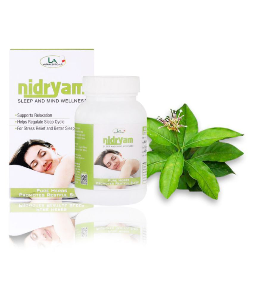     			LA NUTRACEUTICALS Nidrayam Sleep Aid Capsules Capsule 60 no.s