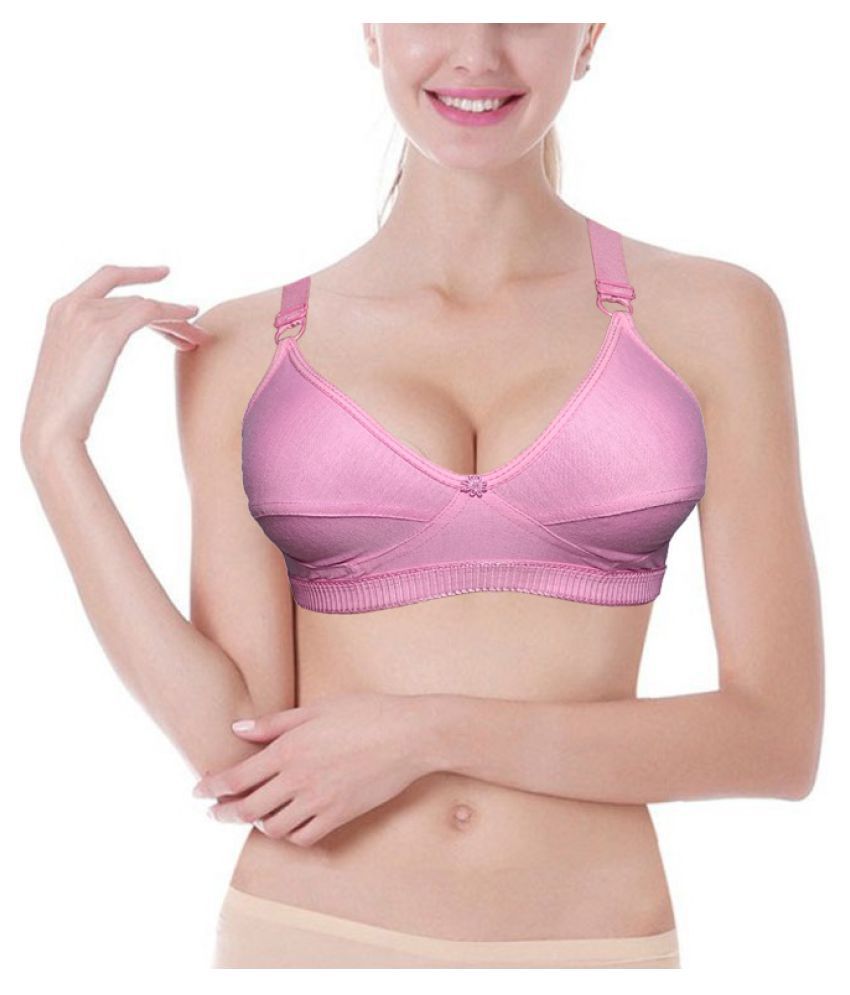 Womens Clothing Lingerie Bras DKNY Cotton Underwire Bra in Pink 