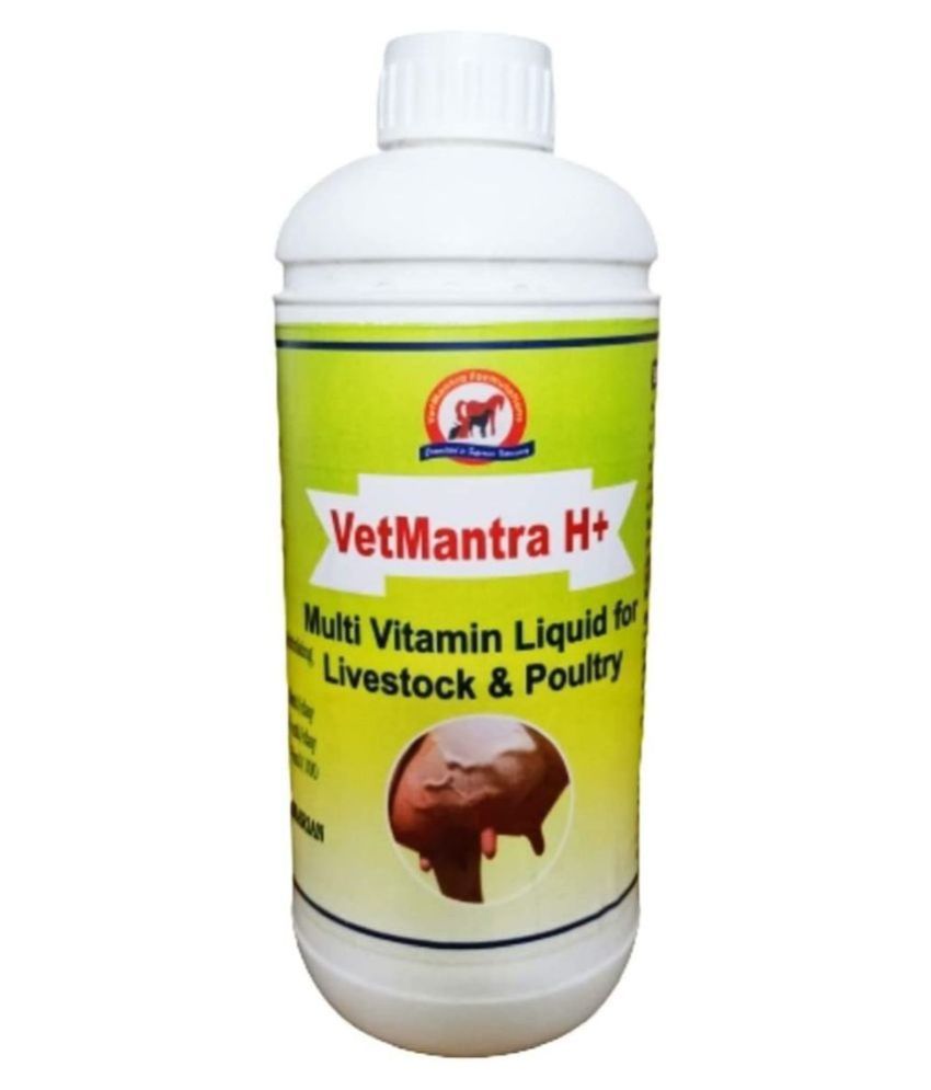 Buy VetMantra H+ 1 LTR, Vitamin H for Cow, Multivitamin for cow, Vitamin H  with Vitamin A, Vitamin E and Selenium Liquid Veterinary feed supplement  Online at Best Price in India - Snapdeal