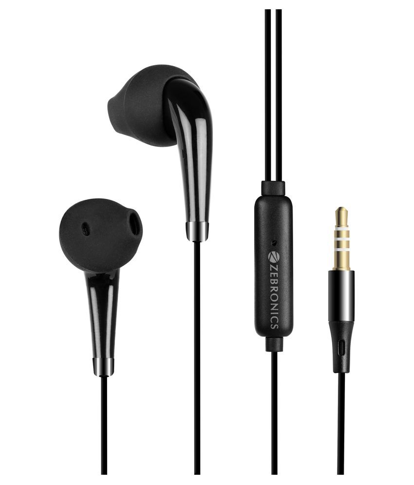 Zebronics ZEB-CALYX BLACK In Ear Wired With Mic Headphones/Earphones White