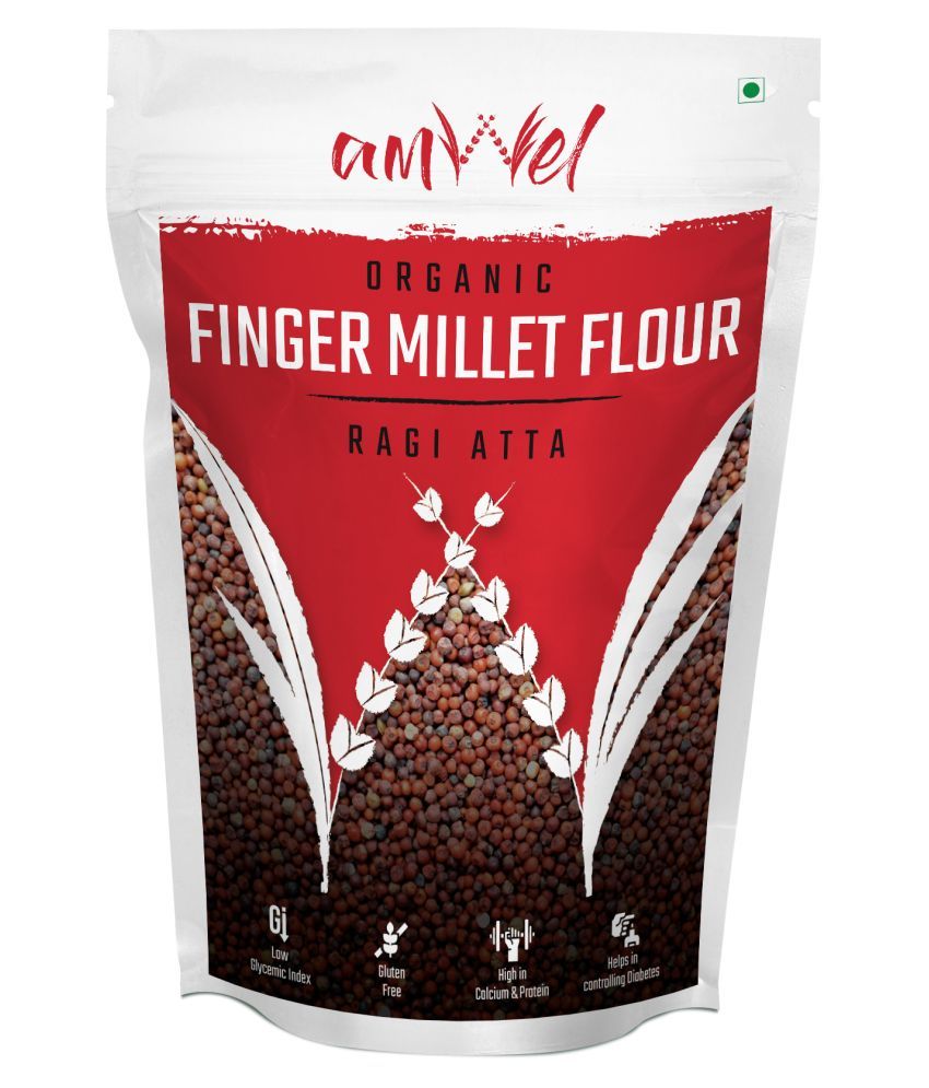 Amwel Combo Of Rice Flour 500g + Finger Millet Flour 500g (Pack of Two