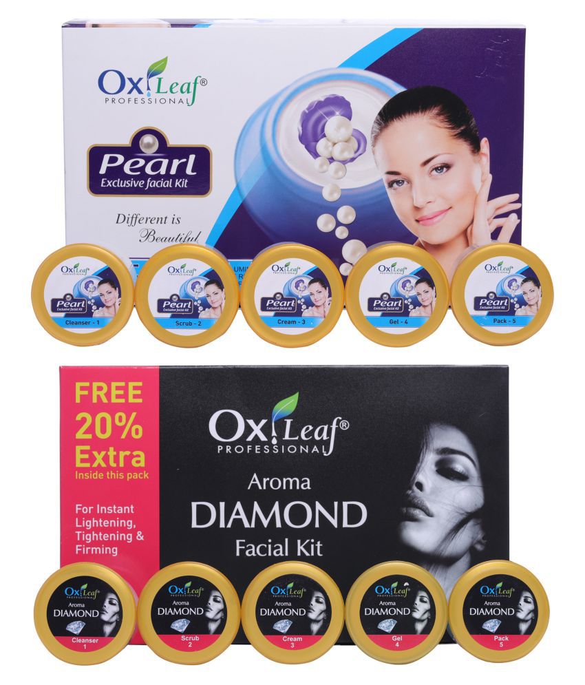     			Oxileaf Aroma Diamond & Pearl Facial Kit 1400 g Pack of 2