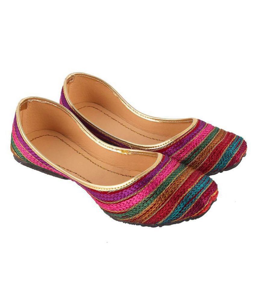     			Apratim Multi Color Ethnic Footwear