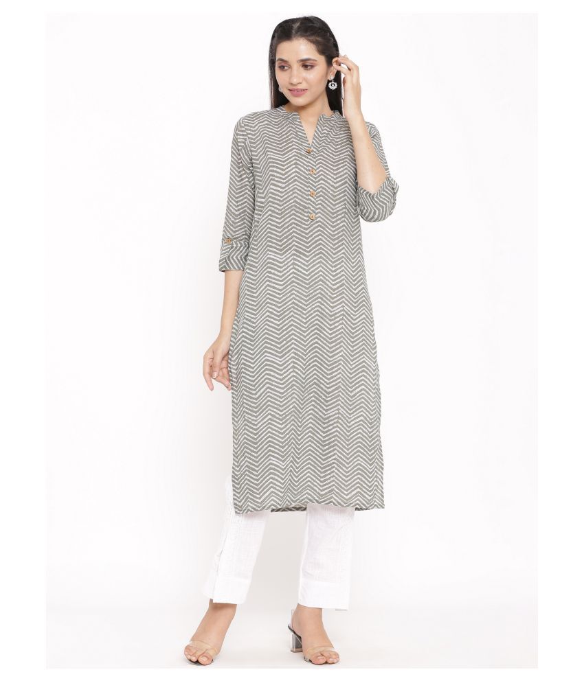     			SAART BUNAAI Cotton Kurti With Pants - Stitched Suit