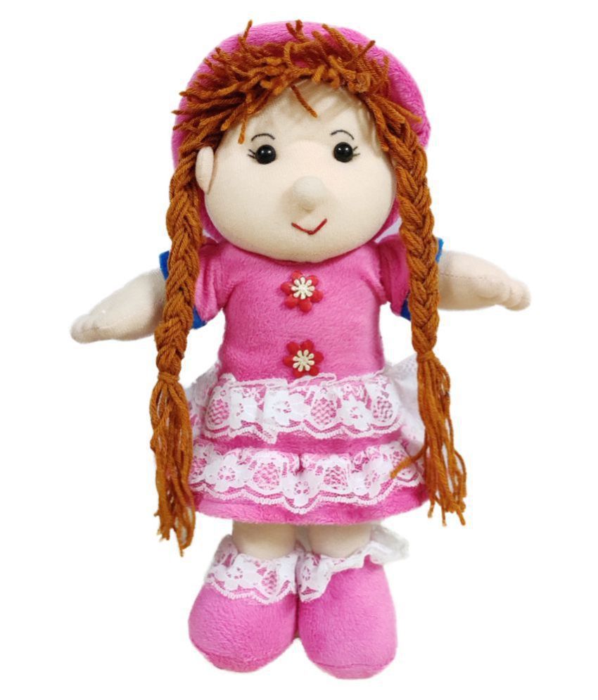     			Tickles Beautiful Dress Soft Stuffed Doll for Kids Girls (Size: 32 cm Color: Pink)