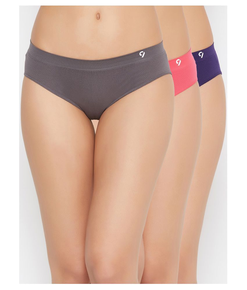     			C9 Airwear Pack of 3 Nylon Women's Briefs ( Multi Color )